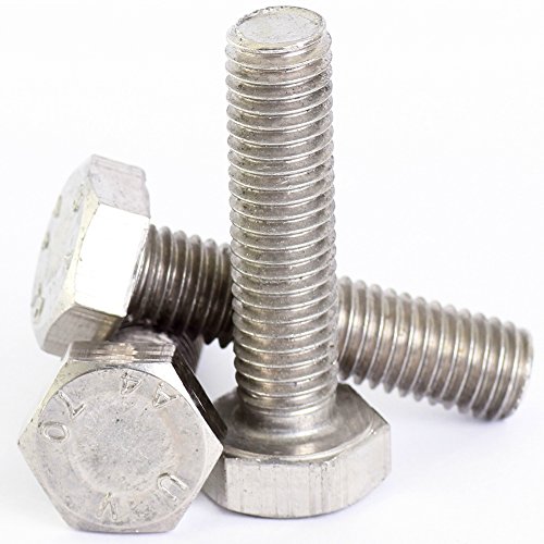 BAZA BOLT 8MM A2 set od nehrđajućeg čelika Set Set Sorts Sorts Hex glava Potpuno navojni vijci DIN 933 m8 x 16 - 10