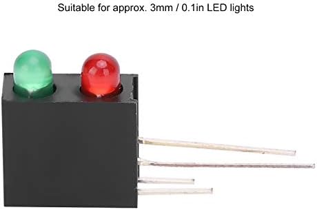 Okuyonic LED držač lampe, 100kom LED držač sa dvije rupe otpornost na niske Temperature sa crvenim zelenim svjetlom za osvjetljenje