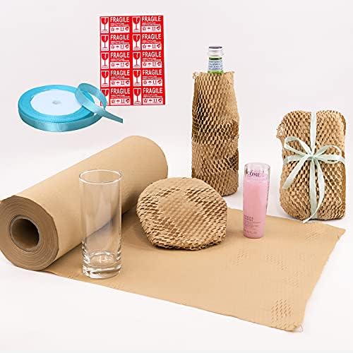 Raspršivač papira sa saćem + pakovanje pakiranja saća na papiru 295 ', ekološki ambalaža za male poslove, mjehuriće za jastuk