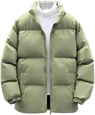 UOFOOCO zimska jakna za muškarce Ležerne prilike pufne boje dugih rukava, pokrajina, prevelizirane muške jakne sa džepom