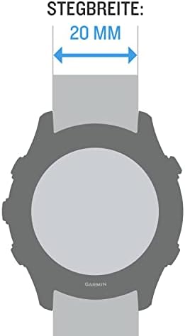 Garmin Quick Release Band, 20mm, crna sa škriljevcem hardverom