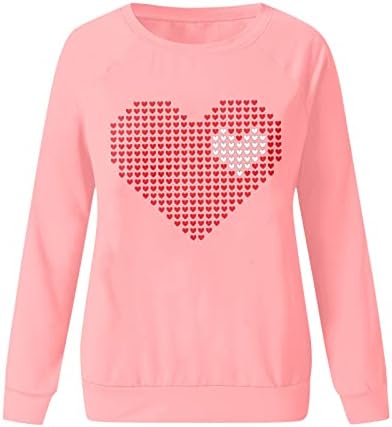 Valentines Day Shirts women Teen Valentines Shirt Happy Valentin's Day Shirts Crewneck pulover Tops