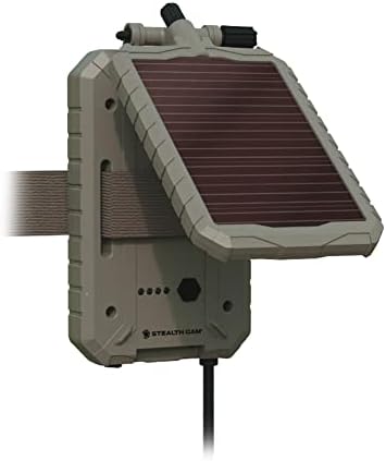 Stealth Cam Durable Sol - Pak Solar Battery Pack | 12v Solar Power Panel, punjiva baterija & amp; 10ft izolovani kabl / kompatibilan