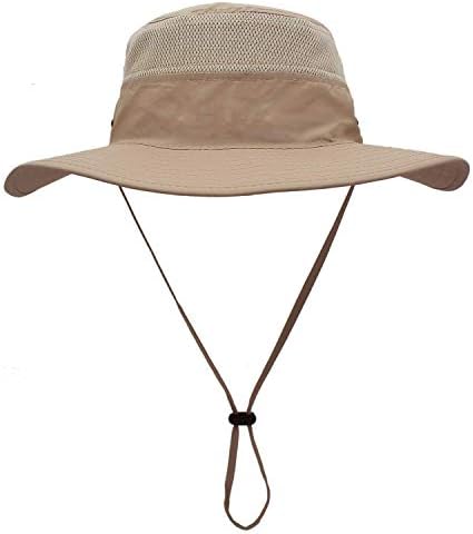 Dukars Unisex Wide Wide Wide Sunčani šešir, na otvorenom UPF 50+ Vodootporni boonički šešir Ljetni UV zaštita Sun Caps