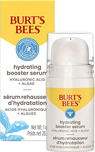 Burt's Bees hijaluronska kiselina Serum za lice, hidrira i pojačava kožu prirodno za Glatkiju, blistavu nijansu kože, laganu, sa algama - hidratantnim Booster serumom za lice