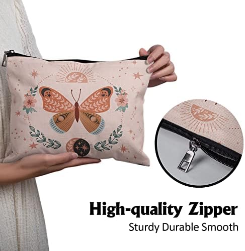 Cafl Boho Butterfly Makeup Bag Magical Luna Butterfly zipper torbica kozmetička torbica velika putna posteljina šminka Organizator
