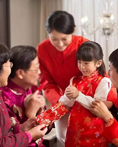 ENJOYPRO kineske crvene koverte, Nova Godina crveni paket Hongbao, sretni crveni novac pock za kineski Proljetni Festival, lunarna