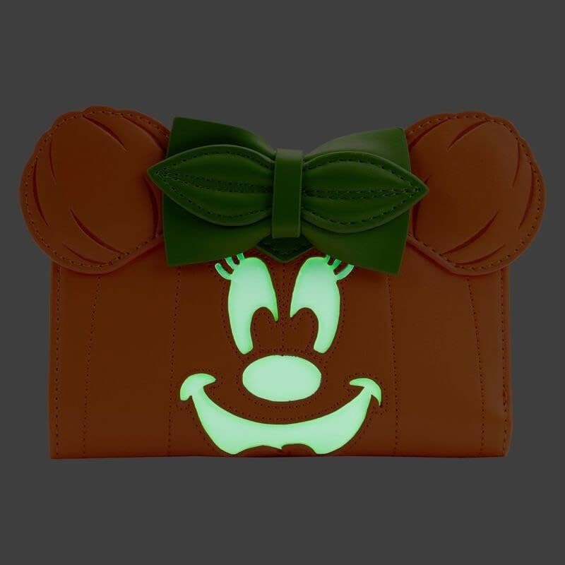 Minnie Mouse sjaj u tamnom novčaniku sa preklopom bundeve