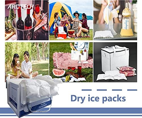 ice Packs listovi za otpremu torbe za ručak, fleksibilna hladna pakovanja za zamrzivač održavaju hranu svježim napitkom hladnom 14
