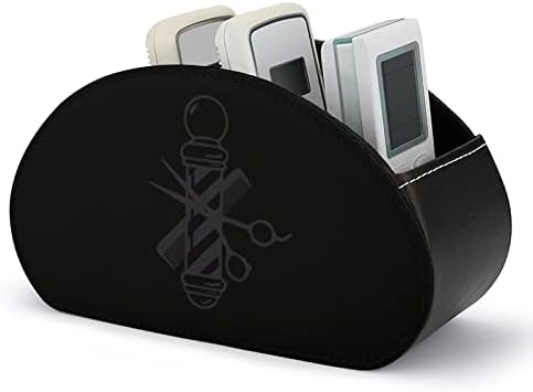 Barber Tools držač za daljinsko upravljanje TV-om PU kožna kutija za odlaganje sa 5 pretinaca za Desktop spavaću sobu
