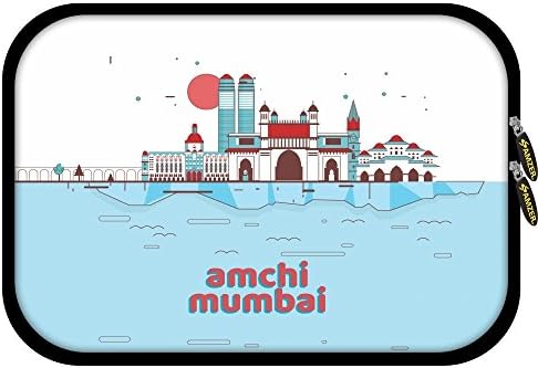 AMZER 8.5 Dizajner Neoprene rukava za tablet, iPad, vatreni HD 8 sa 5 komada Komplet za čišćenje i slušalicama - Aamchi Mumbai