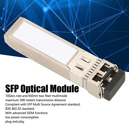 10g SR SFP primopredajnik, 850nm dva vlakna Multimode 300 metara prijenos udaljenost SFP optički modul podržava Hot Pluggable za rutere