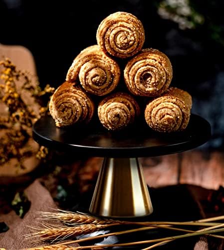 Balin dizajn stalak za torte - 12 okrugli crnog mramora sa zlatnim akcentnim desertima i zaslonom za posluživanje cupcake - savršeno