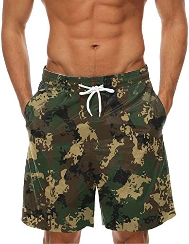 Miashui kratke hlače za plažu za muškarce muške proljeće ljeto Ležerne hlače hlače s printom sportske hlače na plaži s elastičnom