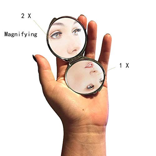 Ogledalo, okruglo ogledalo, pas Alaska Malamute, džepno ogledalo,1 X 2x uvećanje