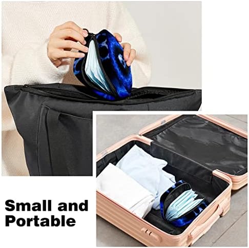 Tamno plava torba za šminke za šminku patent zatvarača Travel Travel Cosmetic organizator za žene i djevojke