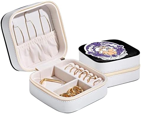 RodailyCay Putujuća kutija za nakit sa dvostrukim zatvaračem, ostavlja nakit Organizator malog nakita Slučaj Naušnice za prstenje