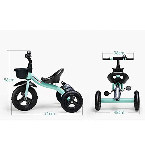 Dječji trikes Pedal automobili Trike za djecu 3-6 godina Dječaci Djevojke Neklizajuće papučice Toddler Grumičari, crveni mzxdx