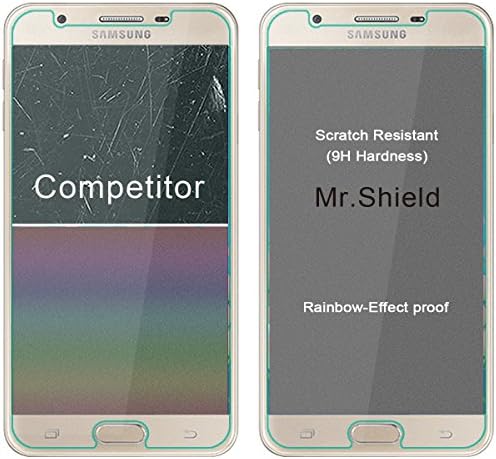 [3 - PACK] - Mr. štit dizajniran za Samsung Galaxy J7 Prime [nije za J7] [kaljeno staklo] zaštitnik ekrana [0.3 mm Ultra tanka 9h