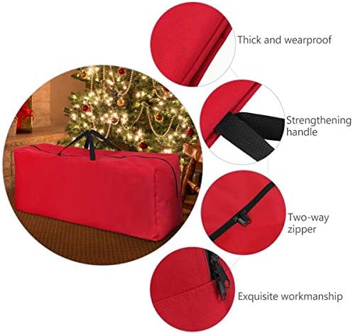 AMAZINGBAG torba za božićno drvo-odgovara do 9 stopa vještačko rastavljeno drveće, izdržljive ručke za lako nošenje i Transport -