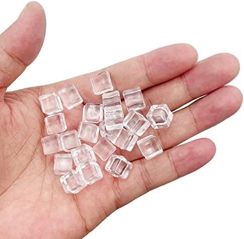 Lažne zdrobljene kvadratne kocke leda umjetni akrilni kristalni dijamanti za punila za vaze,rasipanje stola, naklonost zabavi, dekoracija