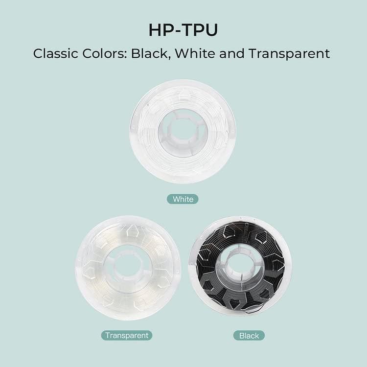 Creality HP-TPU 3D ispiranje, 1kg 1,75 mm filament pisača, visoka fleksibilnost dobra fluidnost, abrazija UV otporna na anti-starenje,