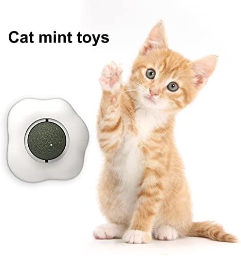 Honrane Catneip igračke kuglice, zdrave kuglice za mačiće za mačke i mačiće, mačja kuglasta igračka zapečaćena poklopac rotirajuća