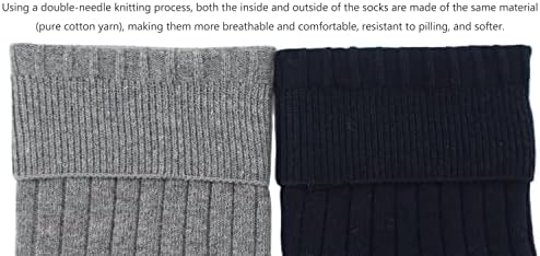 Aniler 5 parovi Muške pamučne čarape za pamučne čarape Sve sezone debele znojene zlojene vlage Atletičke čarape