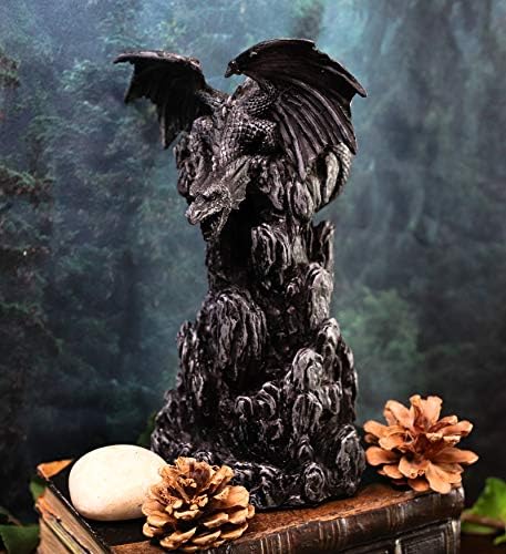 EBROS poklon tamno dimne planine Chernunos Crna zmajeva kip sa povratnim tamjama konusnog tornja sa plemenim pletenicama sadrže srednjovjekovnu