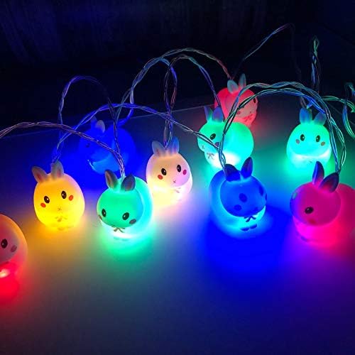 NAPCORE USB LED punjenje za dekorativna svjetla 10 žica 1,65 m Bunny Uskršnja svjetla Kućni dekor Led mrežasta svjetla na otvorenom