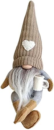 Gnome za kavu Wrombin Plish kafe bar ukras poklon kavana stanica kavana švedska dugačka noga Tomte Gnome Scandinavska figurica vingle