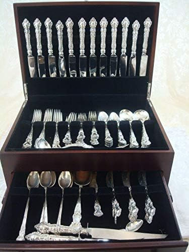 Meadow Rose by Wallace Sterling Silver Flatware Set za 12 servis 90 komada