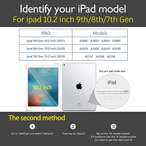 GEXMIL kožna iPad 10.2 Slučaj 2021/2020, poklopac kravlje folije za novi iPad 9. / 8. / 7. GEN originalni kožni slučaj, također se