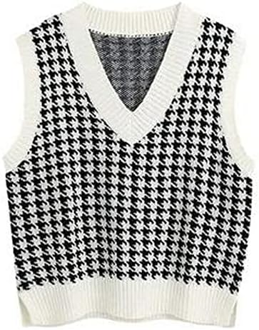 Fragarn Business Casual džemper za žene, ženska povremena košulja na košulju s V-izrezom sudar bez rukava bez rukava prsluk bez rukava
