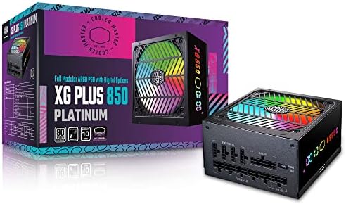 Cooler Master XG850 Plus Platinum ARGB potpuno modularni, 850W, 80+ Platinum, ARGB 135mm Silent Fan, ugrađeni Panel za prikaz informacija,