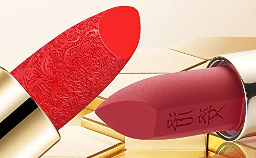 LUOZI mat ruž za usne vodootporan dugotrajne boje 24 hidratantne klasične crvene usne kineski Palace style set šminke za usne