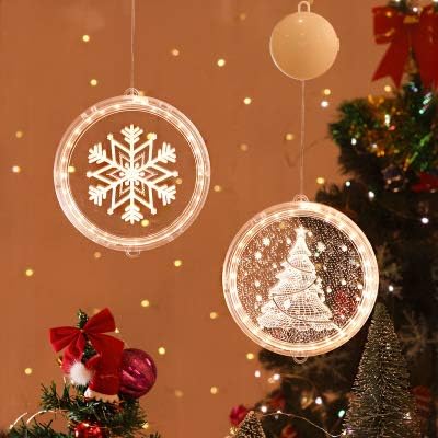 Z / A Božićni lampioni vilinski svjetlosni niz sa 2 božićna jelka LED viseća svjetla na baterije za uređenje unutarnjeg i vanjskog