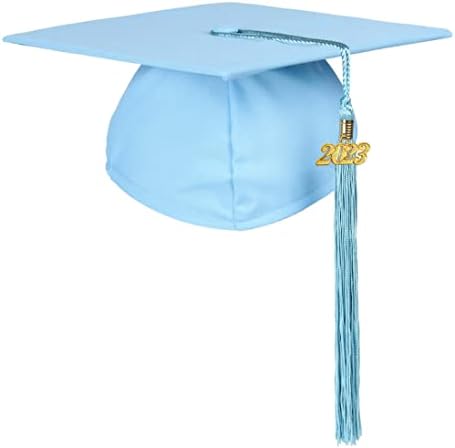 Newrara diplomska uniseks Mat MAT diplomska kapa za odrasle s kićankom