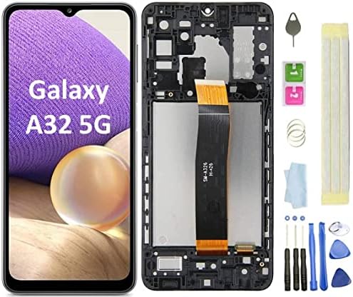 P & R Galaxy A32 5G LCD ekran zamjena sa ramom za Samsung Galaxy A32 5G A326U / ne odgovara A326B / A32 4G
