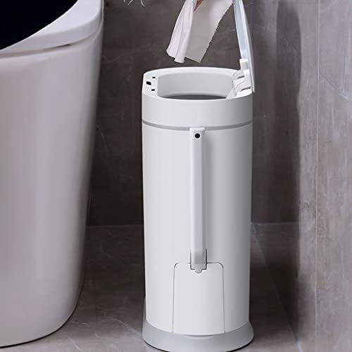 DHTDVD 8L pametna kanta za smeće za domaćinstvo indukcijski Vodootporni poklopac toaleta četka za toalet integrisana kanta za smeće