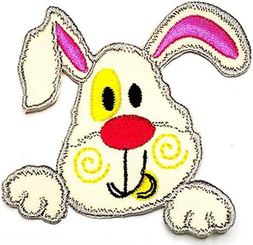 Kleenplus 3kom. Zec pet Patch Bunny slatke crtane naljepnice zanati Umjetnost šivenje popravak vezeno željezo na šivati zakrpe za
