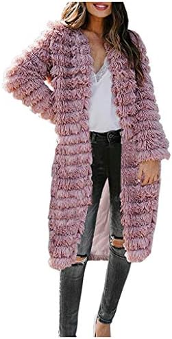 FOVIGUO FALL CAPE, salon zimske plus veličine Pulover Žene hladni pulover dugih rukava udobnost Fluffy s kapuljačom čvrstog kapuljača
