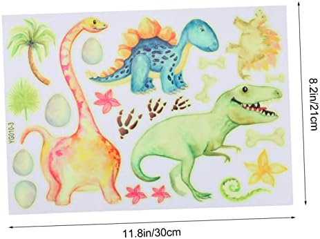 Toyvian Dinosaur zidne naljepnice za djecu Dječji vrtić za djecu Dječji dječji dekor zidni posteri PVC naljepnice Naslovnica ukrasi