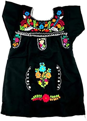 Meksička haljina za dojenčad veličine 1 Tehuacan haljina crna Dan mrtve Coco tema Party Halloween Party