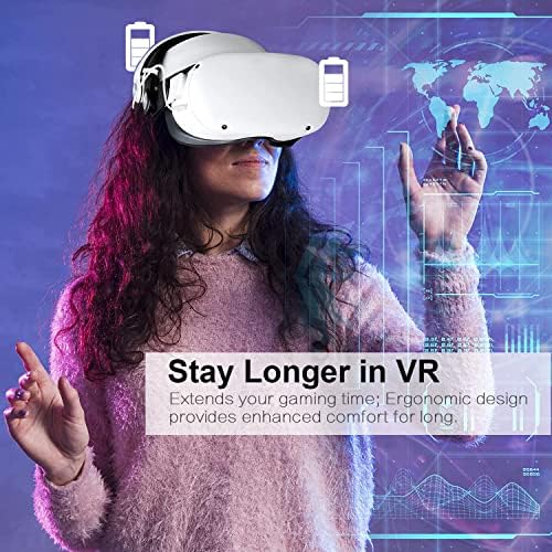 Unido VR dodatna oprema za Oculus Quest 2-Comfort Egnormic Design Elite HeadStrap sa vanjskim držačem baterije