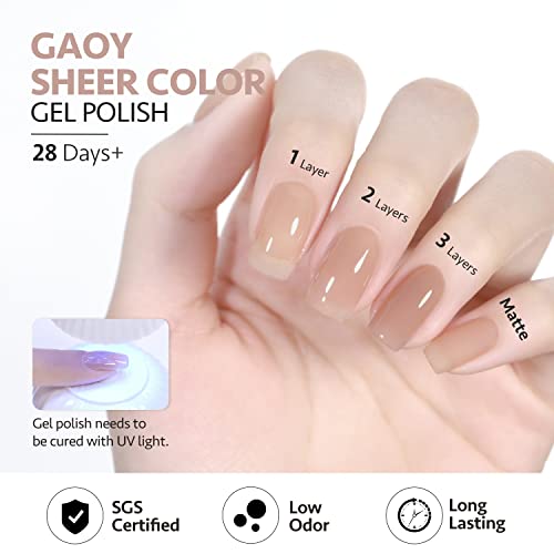 GAOY & nbsp;žele goli & nbsp; Gel & nbsp; nokti & nbsp;poljski, 16ml prozirni prozirni gel za upijanje poljski, UV svjetlo lijek Za Nail Art DIY,