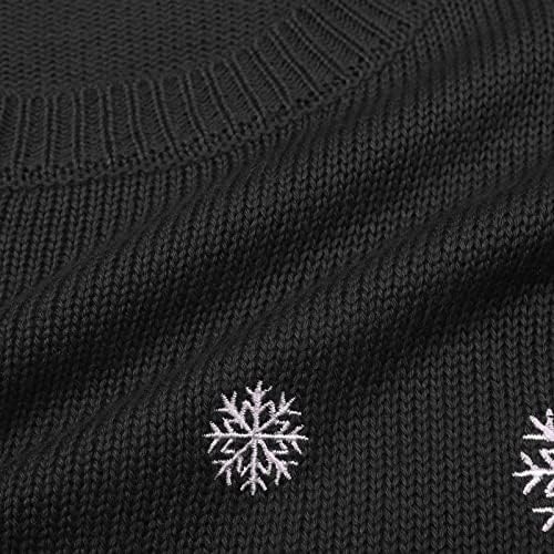 Dukseri za žene Jesen i zimski crtani CATE uzorak dugih rukava pulover slobodnog pletena džemper božićni džemper