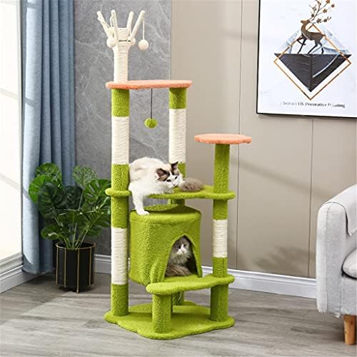 LEPSJGC mačka grebalica za drvo Tower Condo namještaj ogrebotine mačke skakanje igračka Igrajte kućne mačke spavaći krevet mačke igračka