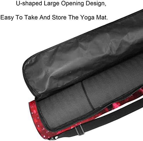 RATGDN Yoga Mat torba, vrtne ruže Vježba Yoga Mat Carrier full-Zip Yoga Mat torba za nošenje sa podesivim remenom za žene i muškarce