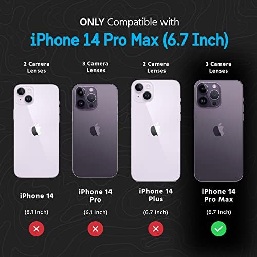 Pelican Protector Series - iPhone 14 Pro Max Case 6.7 [Kompatibilan s magsafe] Magnetsko futrola za telefon sa anti-ogrebotinama [15FT
